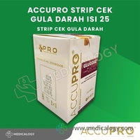 AccuPRO Strip Cek Gula Darah / Accu PRO Blood Glucose 25 Strip