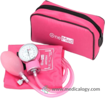 Onemed T200 Tensimeter Aneroid Alat Ukur Darah Warna Pink
