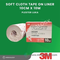 Plester Penutup luka 3M 10cm x 10m Non-Woven | 3M™ Soft Cloth Tape on Liner (Hypafix)