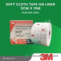 Plester Penutup luka 3M 5cm x 10 m Non-Woven | 3M™ Soft Cloth Tape on Liner (hypafix)