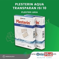 Plesterin Transparan Aqua Kedap Air box isi 10 Onemed
