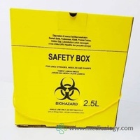 PROMO Tempat Sampah Medis Safety Box 2,5 Liter Biohazard Container