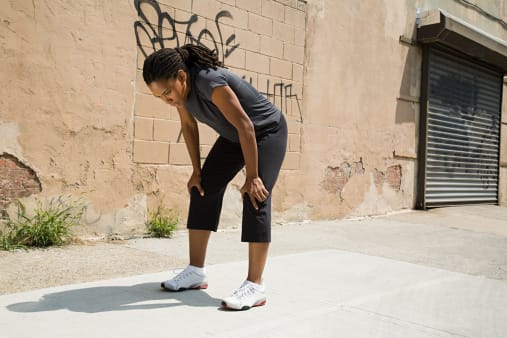 Tired exercise Runner
