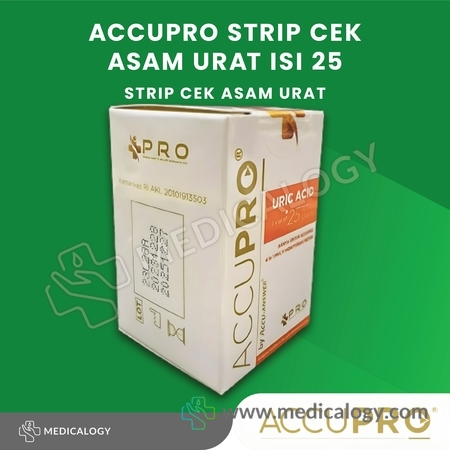 harga AccuPRO Strip Cek Asam Urat / Accu PRO Uric Acid 25 Strip
