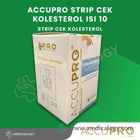 harga AccuPRO Strip Cek Kolesterol / Accu PRO Cholesterol 10 Strip