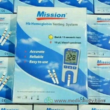 harga Alat Cek Tes Hemoglobin MISSION Hb Hemoglobine Meter