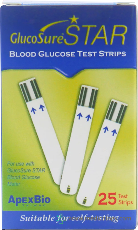 harga Apex Bio Glucosure STAR Strip Alat Cek Gula Darah Strip 25T