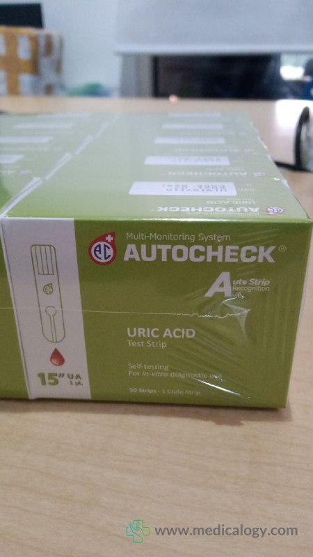 jual AutoCheck Strip Asam Urat isi 50