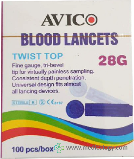 jual Avico Lancet isi 100 pcs Alat Cek Darah