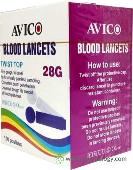 beli Avico Lancet isi 100 pcs Alat Cek Darah