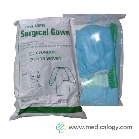 harga Baju Operasi Surgical Gown NonWoven Size M OneMed