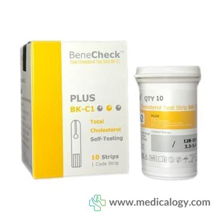 harga Benecheck Plus Stik Alat Cek Kolesterol - isi 10 Strips