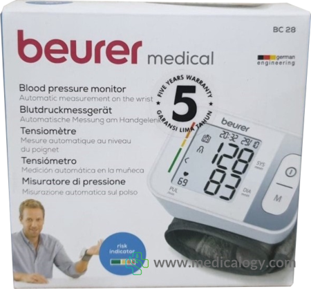 jual Beurer BC 28 Tipe Pergelangan Tangan Tensimeter Digital Alat Ukur Tekanan Darah