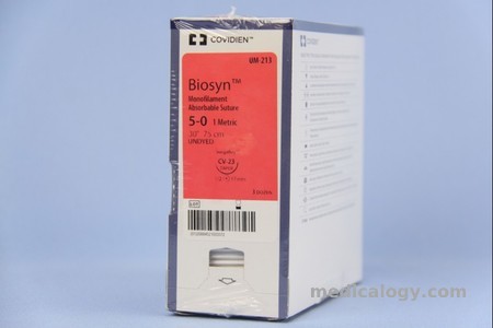 harga Biosyn 5-0 Undyed 75 cm Reverse Cutting 3/8 Circle 19 mm (Kulit)