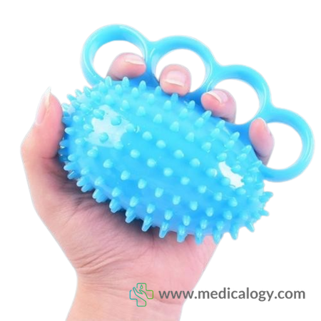 harga Bola Duri Terapi Stroke Warna Biru Dengan Pegangan per Pcs