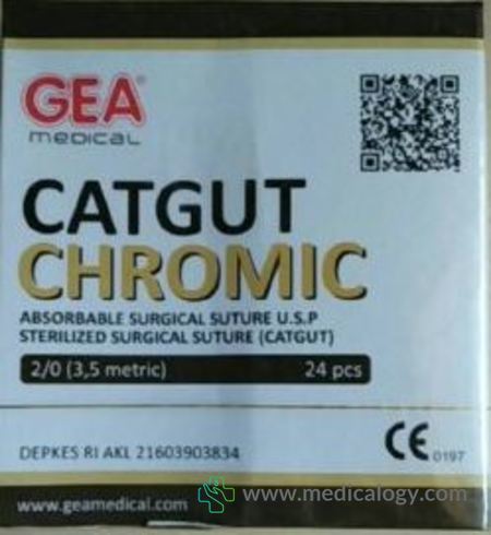 harga Catgut Chromic 2/0 with Needle GEA