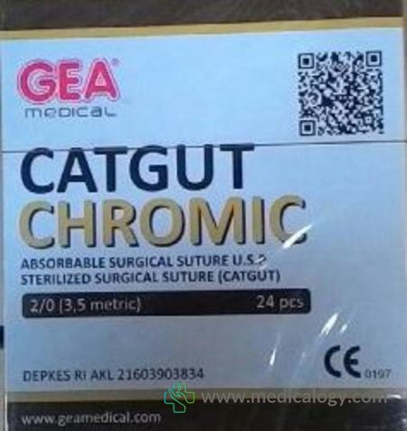 harga Catgut Chromic 2 with Needle GEA