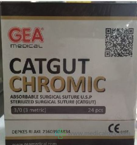 harga Catgut Chromic 3/0 with Needle GEA