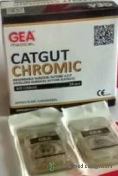 harga Catgut Chromic 4/0 with Needle GEA
