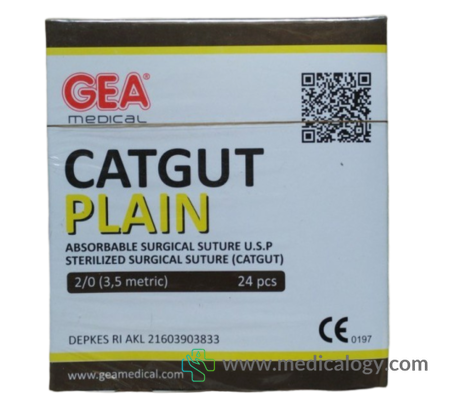 harga Catgut Plain 2/0 with Needle GEA