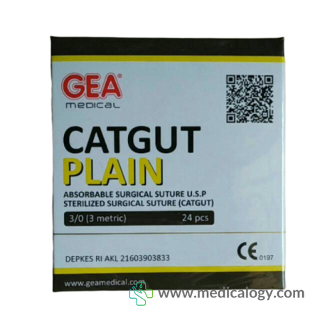 harga Catgut Plain 3/0 GEA per Box isi 24 Sachet