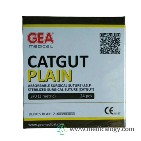 harga Catgut Plain 3 GEA per Box isi 24 Sachet