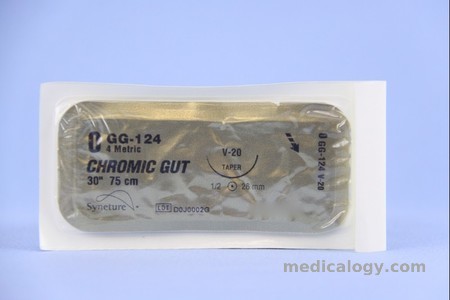 harga Chromic Gut 0 Taper Point  75 cm 1/2 Circle 26 mm (Usus/Urologi/Bedah Umum)