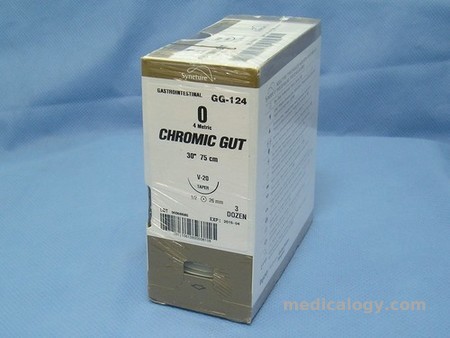 harga Chromic Gut 0 Taper Point  75 cm 1/2 Circle 37 mm (Fascia/Otot/Uterus)