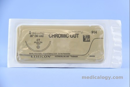 harga Chromic Gut 0 Taper Point  90 cm 1/2 Circle 40 mm (Fascia/Otot/Uterus)