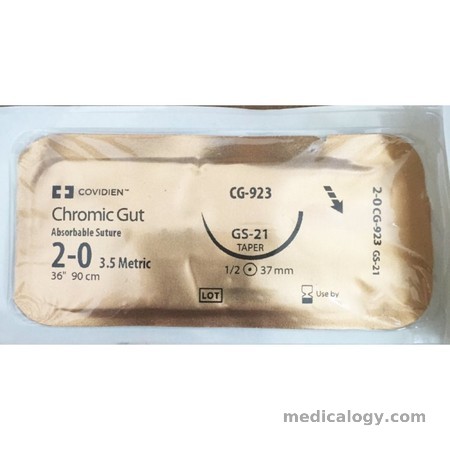 harga Chromic Gut 2-0 Taper Point  75 cm 1/2 Circle 30 mm (Usus/Subkutan)