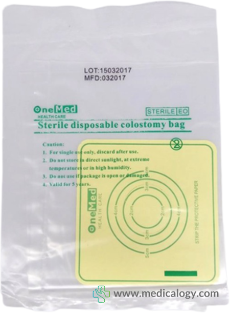 jual Colostomy Bag Onemed No.5 / 5 cm per Pack isi 10 Lembar