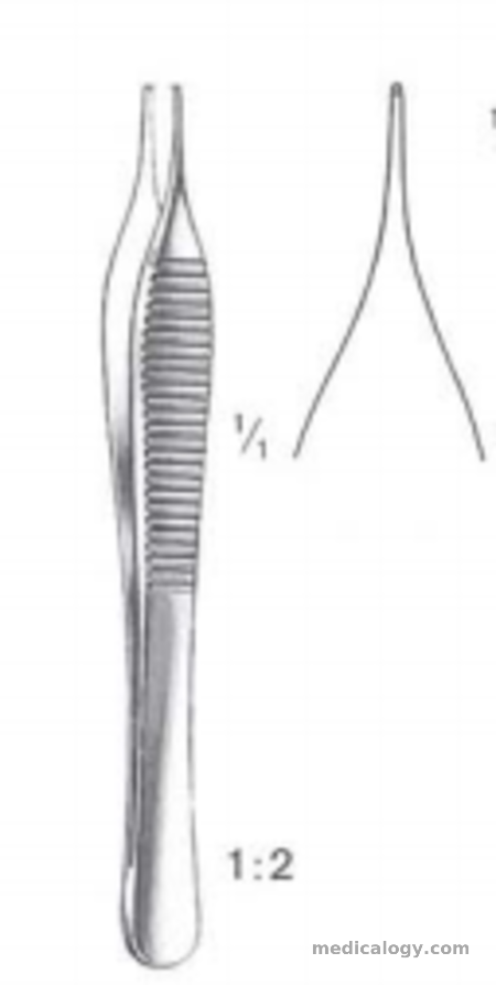 harga Dimeda Circumcission Set ADSON Micro Forceps 1x2 Teeth 12cm