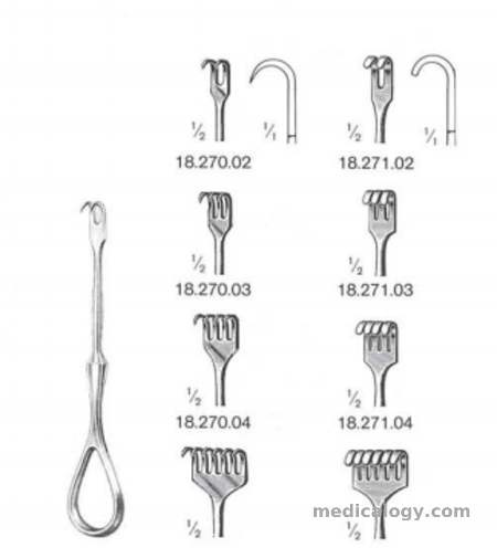 harga Dimeda Orthopedic Set VOLKMANN Retractor 21,5 cm Sharp Fig. 6