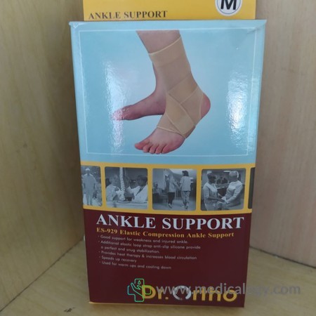 harga Dr Ortho Elastic Compression Ankle Support with Silicon anti Slip size M