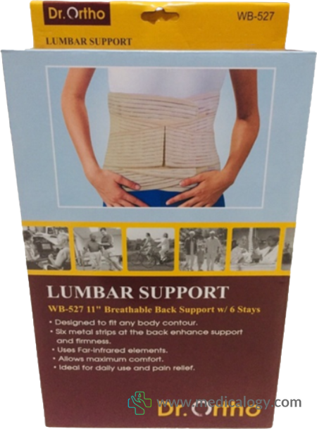jual Dr Ortho WB-527 Lumbar Support with 6 Stays Uk. XL