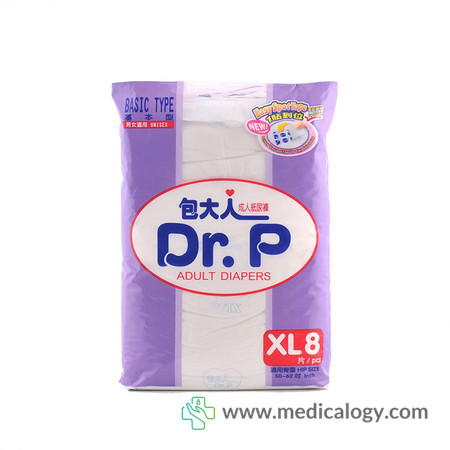 harga Dr.P Adult Diapers Basic XL8