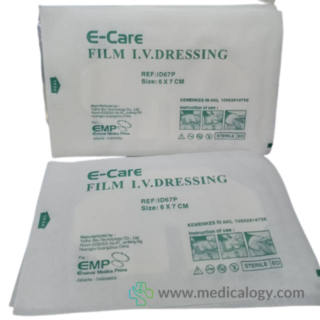 harga E-CARE Perban Film Steril FILM I.V. DRESSING 67P per Box isi 100