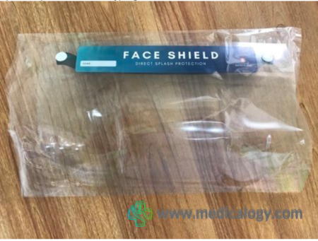 jual Face Shield dengan Cap Hitam Tebal
