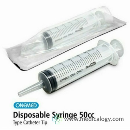 harga Feeding Syringe 50cc Catheter Tip Onemed (Lubang Tengah) Per BOX
