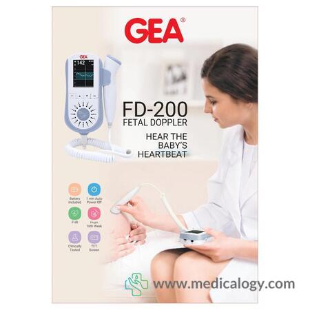 harga Fetal Doppler GEA FD-200 Rechargeable Battery