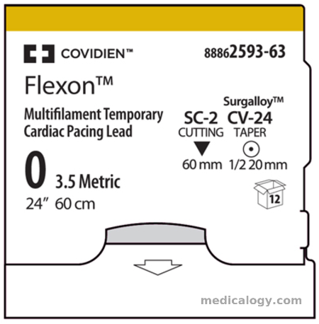 harga Flexon 3-0 Taper Point 60 cm 1/2 Circle 17 mm (Cardiac Pacing)