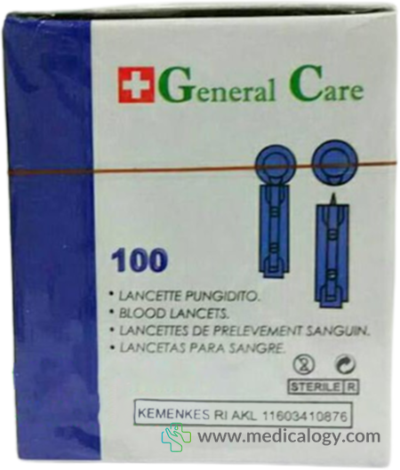 jual General Care 28G 100ea Lancet isi 100 pcs Alat Cek Darah