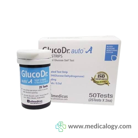 harga Gluco Dr Auto Strip Alat Cek Gula Darah 50T