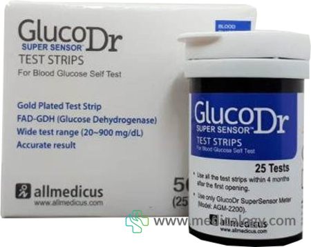 jual Gluco Dr Super Sensor Strip Alat Cek Gula Darah 50T