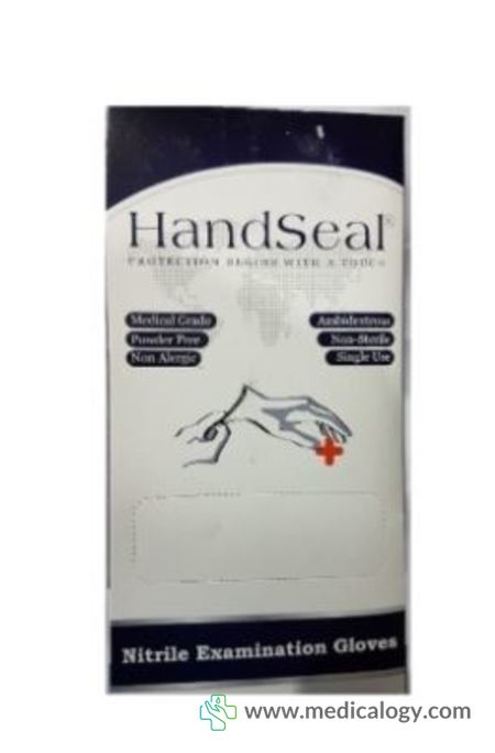 harga HANDSEAL Nitrile Biru Sarung Tangan L 100ea Free Powder