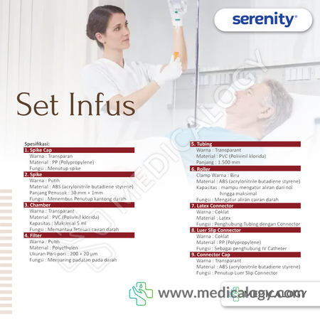 beli Infus Set (Airvent Y-Port) Anak Serenity / Selang Infus