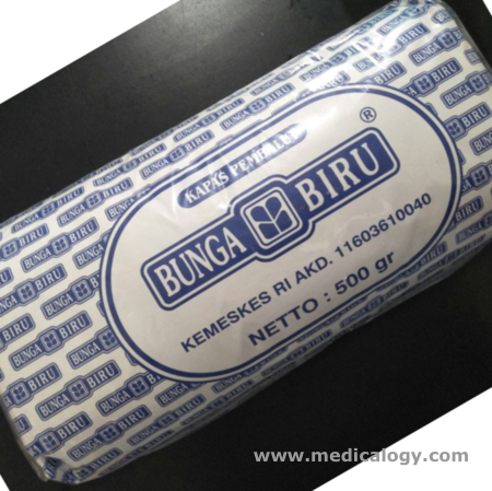 harga Kapas Pembalut 100 gram Bunga Biru