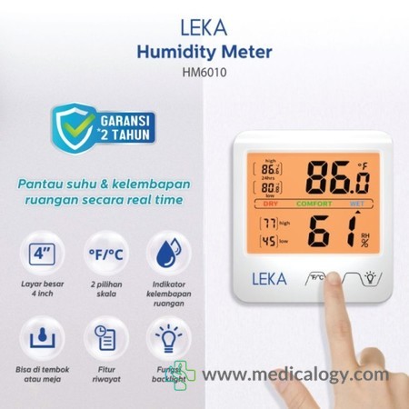 harga LEKA HM6010 Humidity Meter -Hygrometer Thermometer Ukur Lembab Ruangan