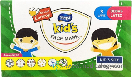 beli Masker Anak Sensi Kids Earloop isi 40 pcs