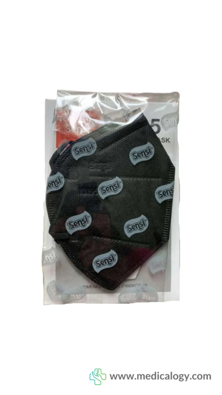 jual Masker KN95 Sensi Warna Hitam Black